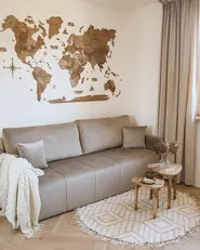 Sofa Bed 3 Seater EGGE Velvet Taupe_1043049