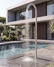 Freestanding Outdoor Shower BELIZON Silver_1078952