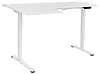 Kulmatyöpöytä sähkösäädettävä DESTINES 160 cm x 109 cm Valkoinen Vasen