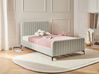 Bed Boucle LUNAN 120 x 200 cm (EU Small Double) Beige