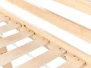 Mid Sleeper Bed Pine Wood STAPLE 90 x 200 cm (EU Single) with Slide Light Brown_987743