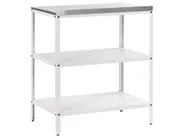 3 Piece Outdoor Kitchen Set VILAMA White Metal_976978