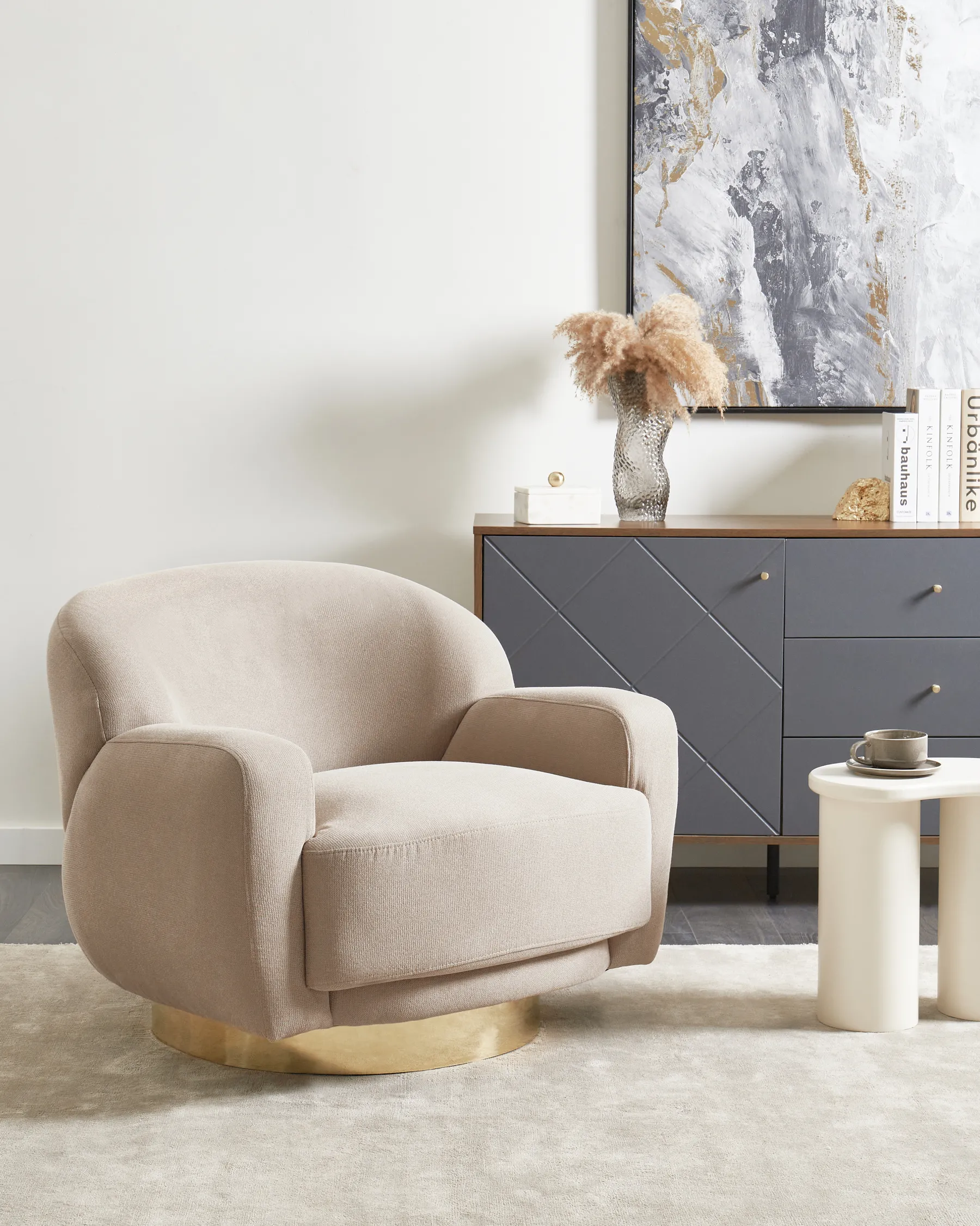 Armchair LEJRE Fabric Taupe_957542