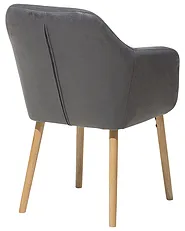Dining Chair YORKVILLE Faux Leather Grey_693069