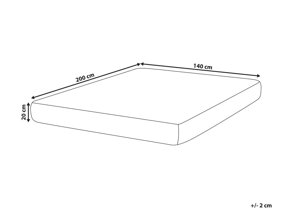 Latex Pocket Spring Mattress LATEX HYBRID 7 PLUS H3/4 Firm 140 x 200 cm (EU Double)_916645