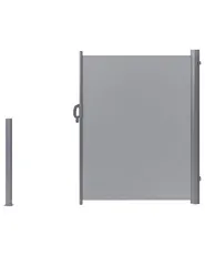 Side Awning DORIO 305 cm 160 cm Light Grey_811787