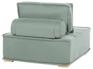 Modular Corner Sofa 5 Seater TIBRO Fabric Light Green Right Hand_1057811
