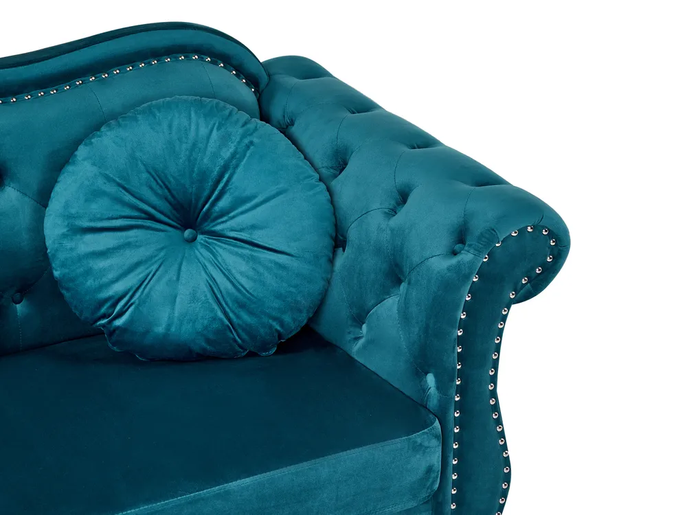Sofa 3 Seater SKIEN Velvet Teal_1050376