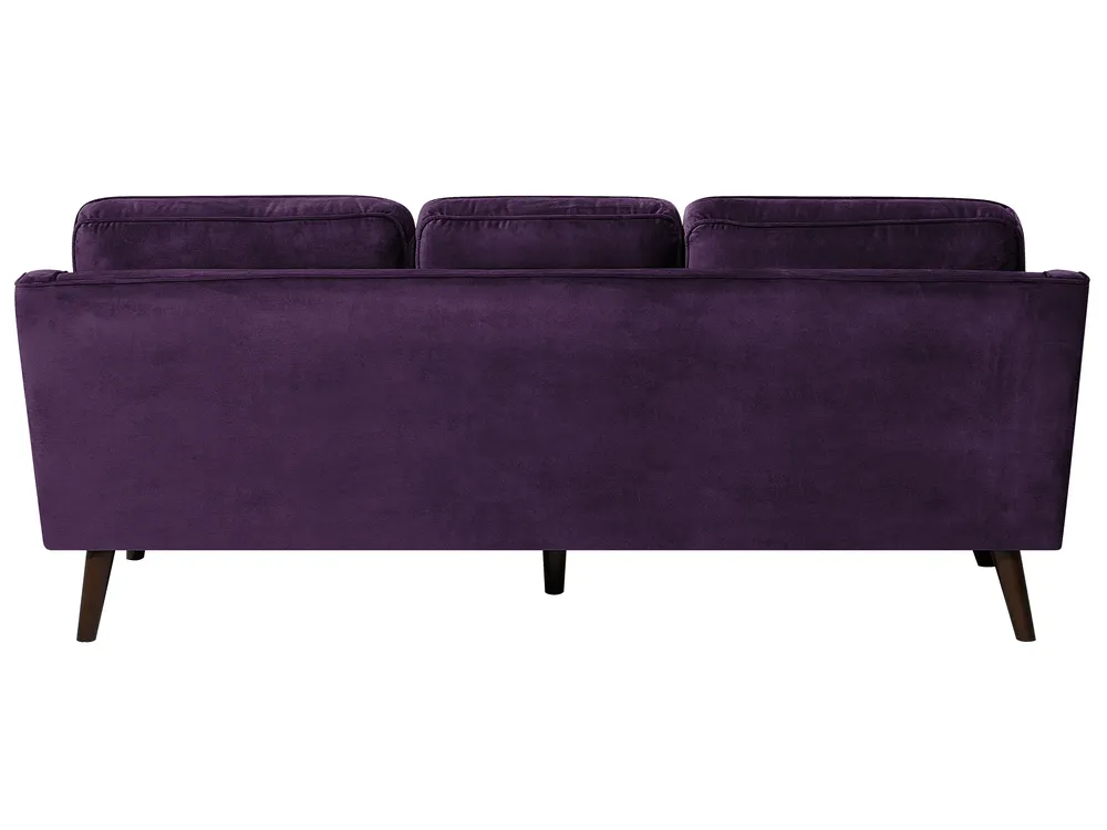 Sofa 3 Seater LOKKA Velvet Purple_705465