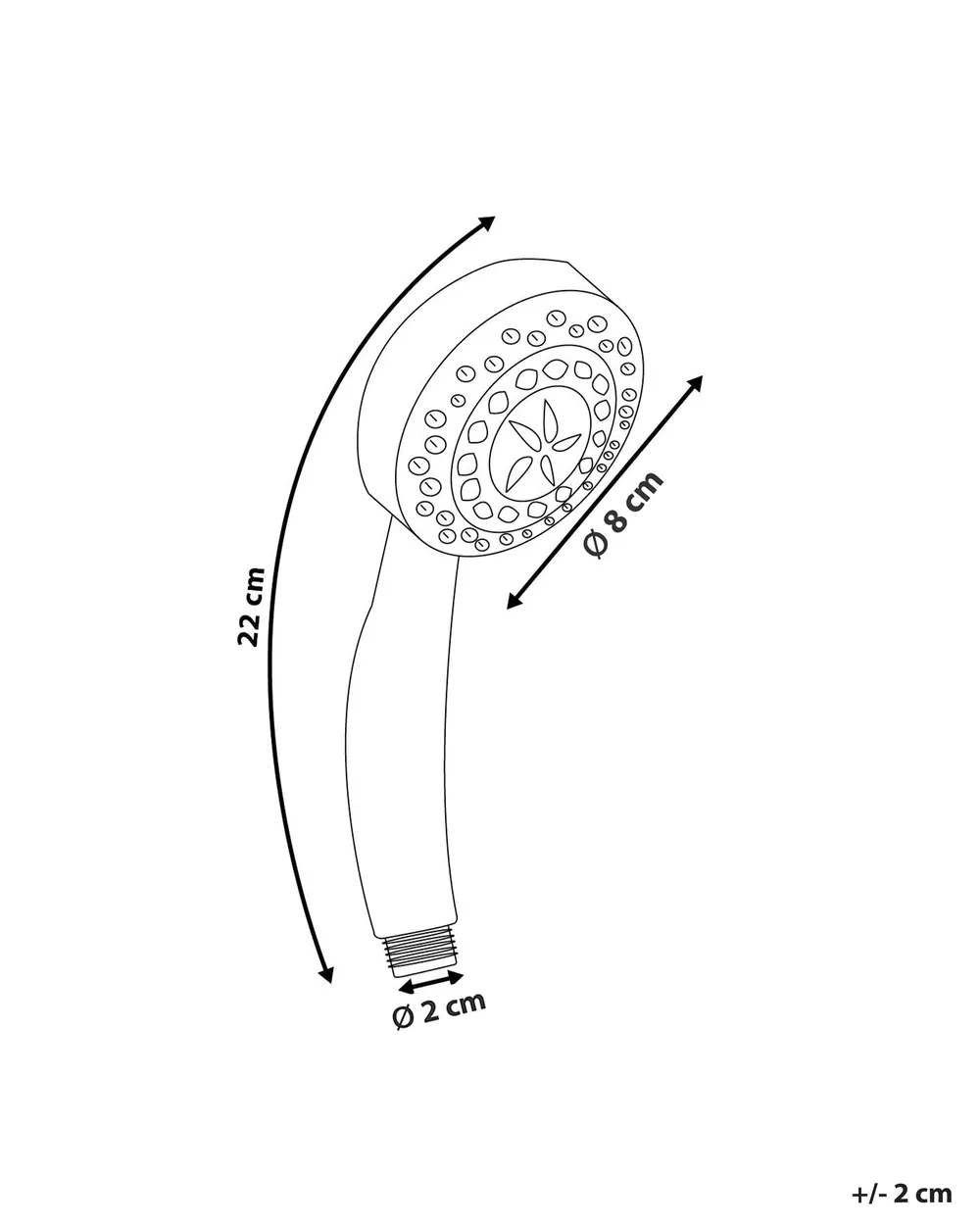 Duschmunstycke LORDAL Silver_768828