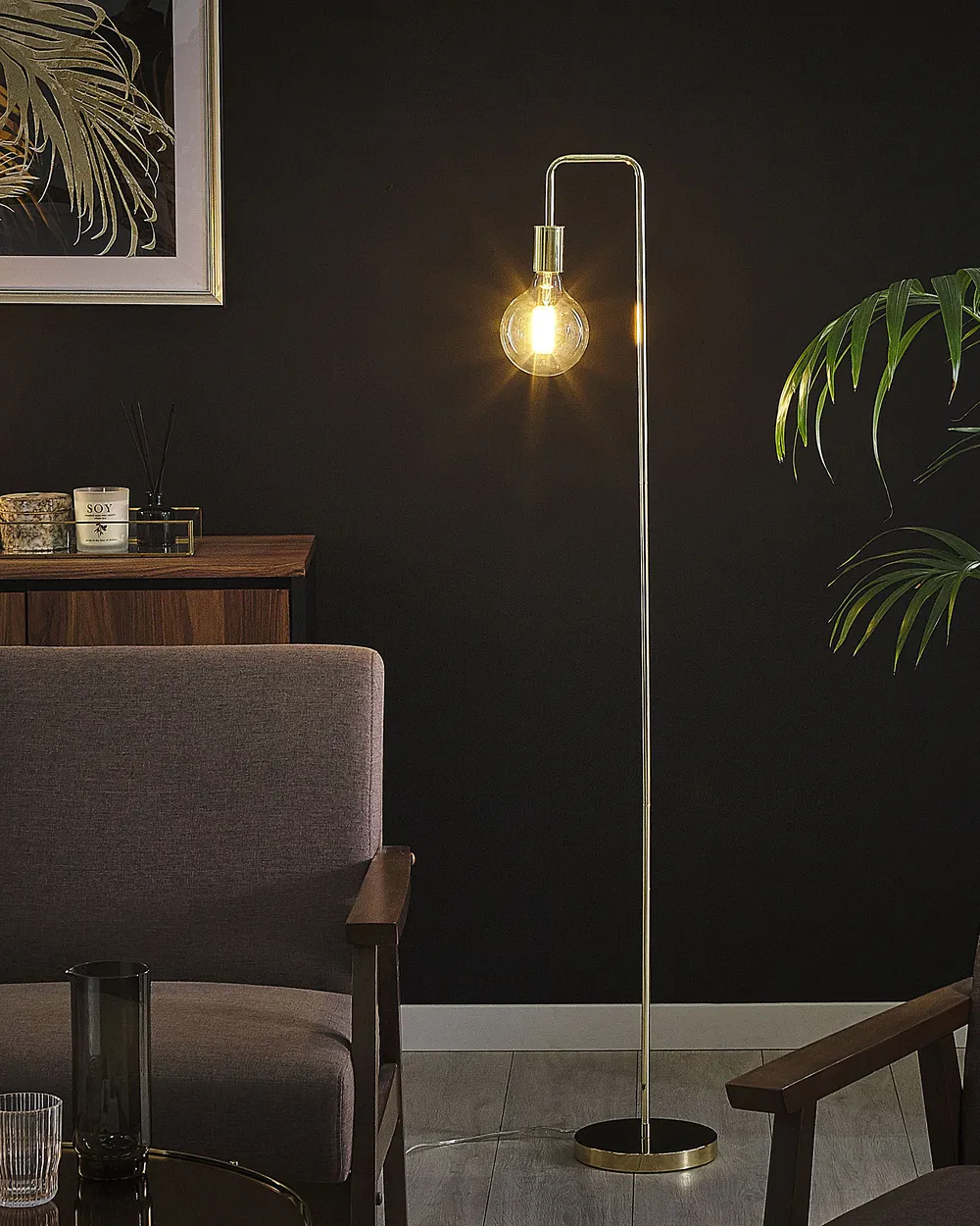 Floor Lamp SAVENA Metal Gold