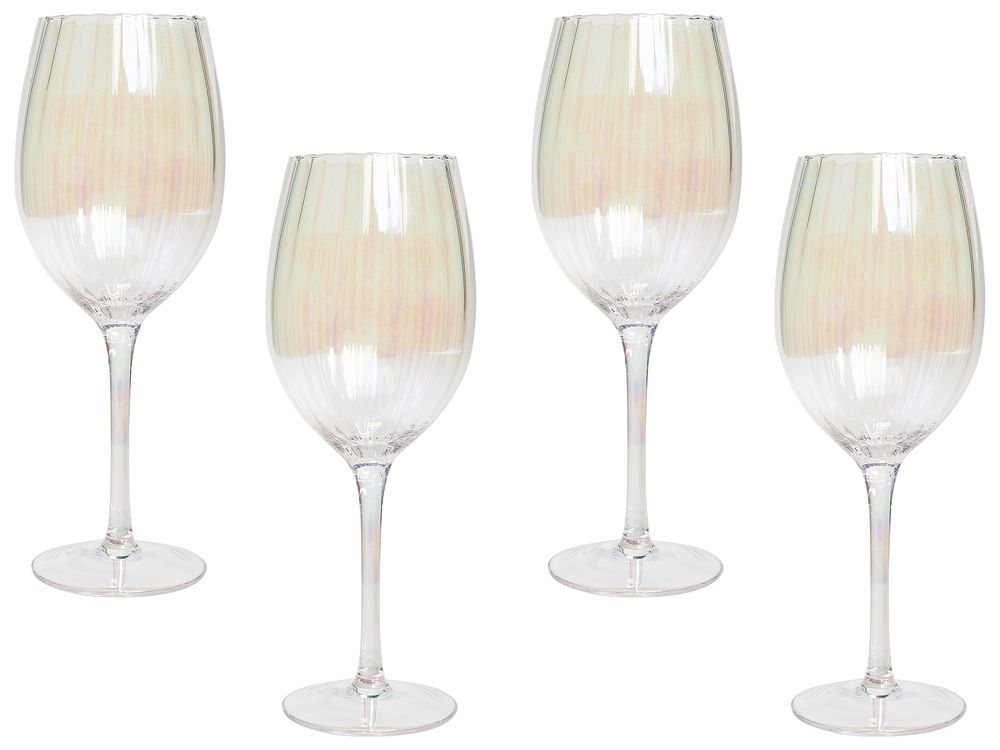 Set med 4 vinglas MORGANITE 530 ml Transparent