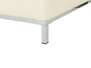 Corner Sofa 4 Seater OSLO with Ottoman Leather Light Beige Right Hand_769138