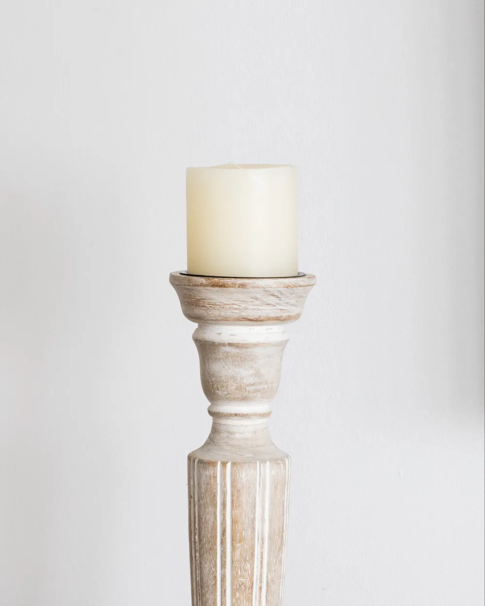 Candle Holder MALLAWI 50 cm Mango Wood Light Brown_1035873