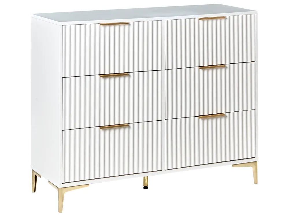 6 Drawer Chest WALCOTT White