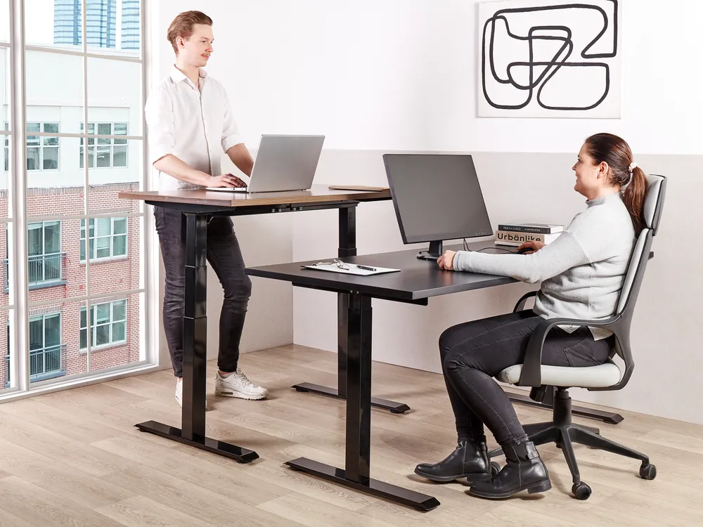 Electric Adjustable Standing Desk DESTINES 180 cm 80 cm Black