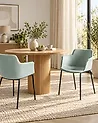 Set med 2 matstolar BELFIELD Mintgrön
