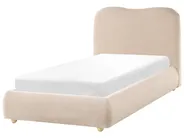 Ottoman Bed BLAGNAC Boucle Beige 90 x 200 cm (EU Single)_1026269