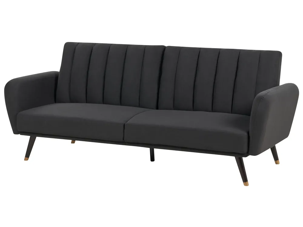 Sofa Bed 3 Seater VIMMERBY Fabric Black_899968