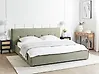 Waterbed Faux Linen LESTRE 180 x 200 cm (EU Super King) Green