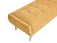 Sofa 2 Seater HABO with Ottoman Fabric Mustard_1077364