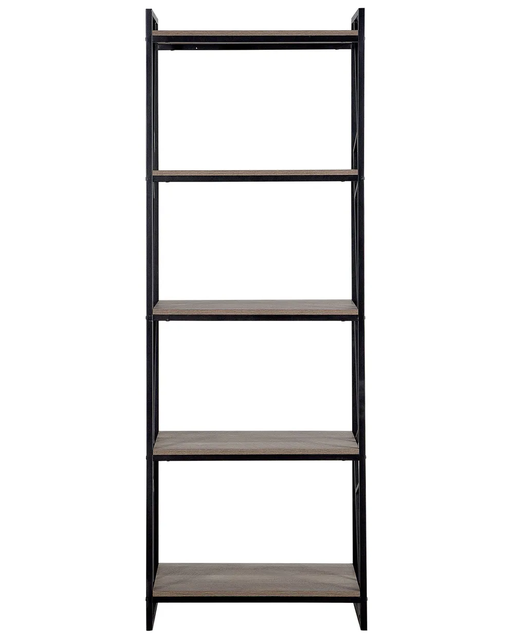 5 Tier Bookcase FORRES 184 cm Brown/ Black_726037