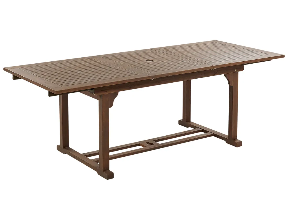 Garden Dining Set 6 Seater AMANTEA with Cushions Acacia Wood Off-White_880465