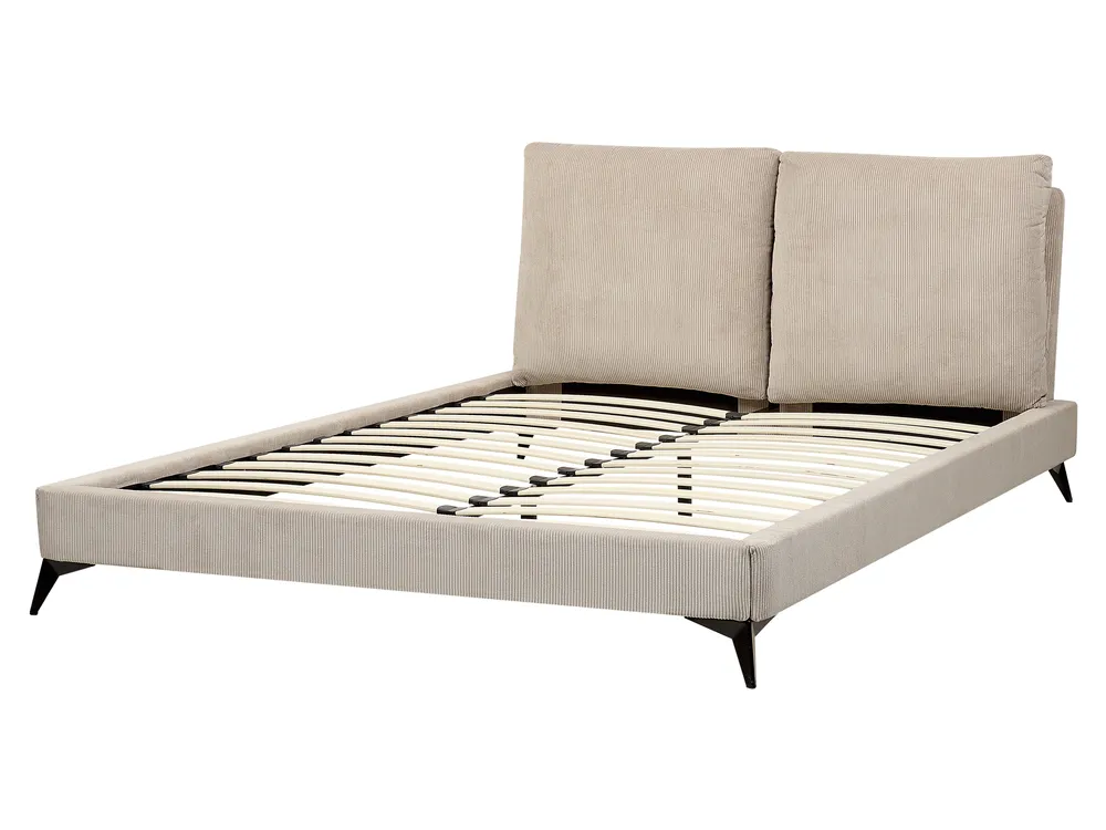 Säng med lamellram Manchester MELLE 160 x 200 cm Taupe_882233