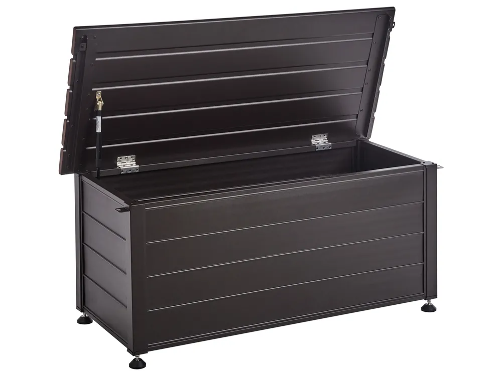 Storage Box CAMPALTO 113 cm 50 cm Metal Dark Brown