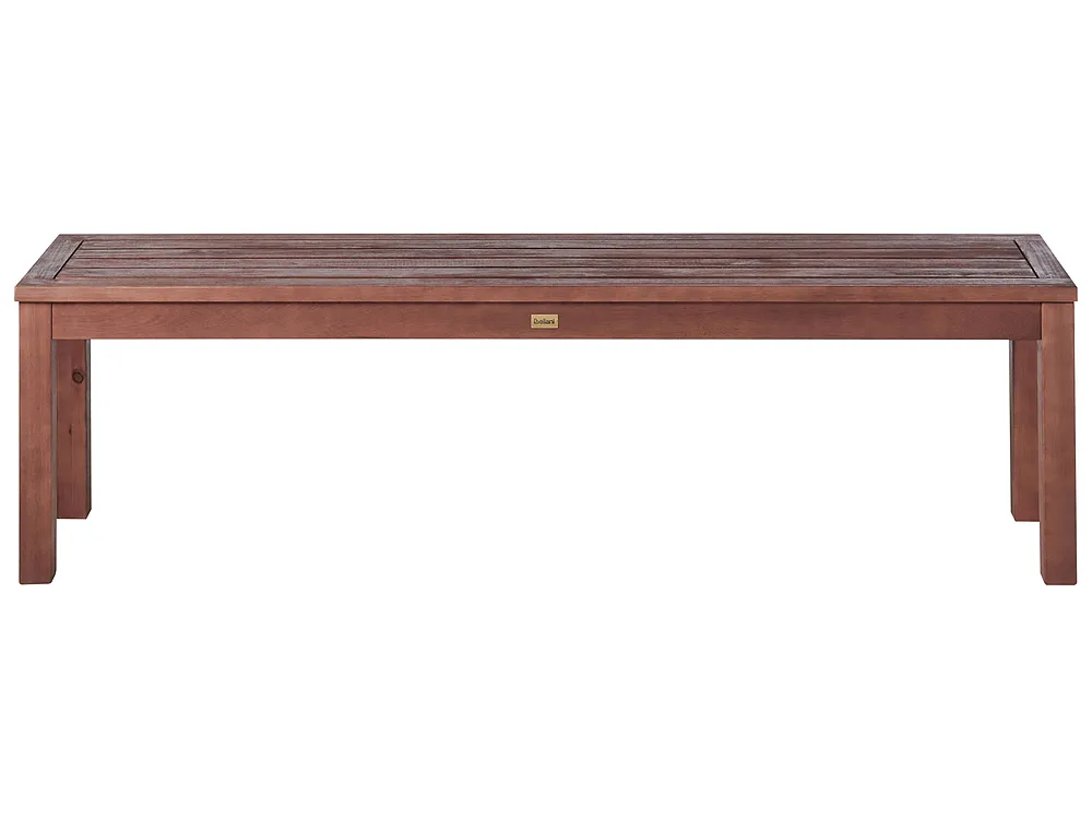 Trädgårdsbänk med dyna TUSCANIA 160 cm Eukalyptusträ Grå_1153832