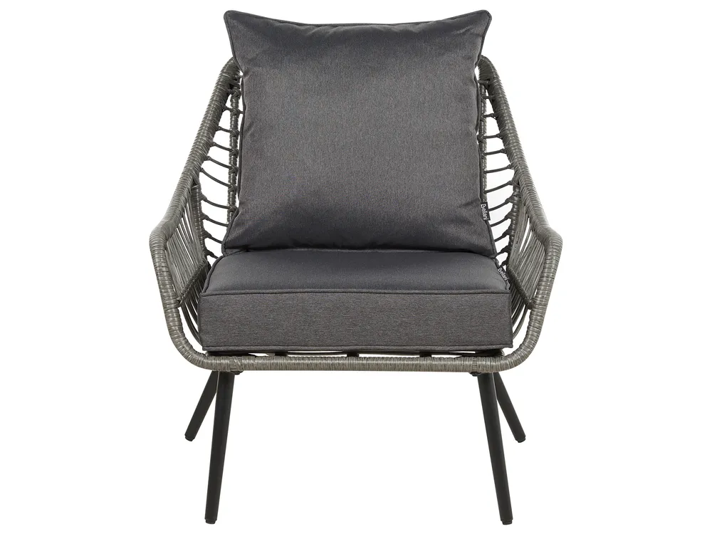 Outdoor Cushion Cover Set LAURETO Dark Grey_986076