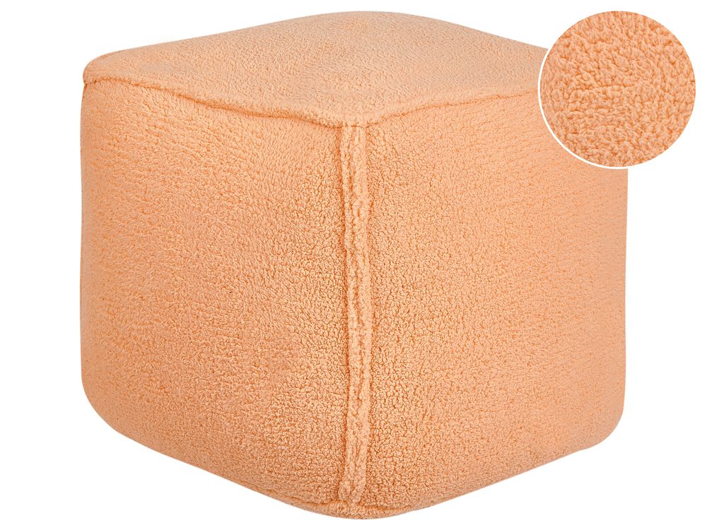 Puff ALIPUR Bouclé Oransje