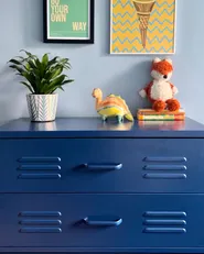 Chest of Drawers ENAGO Metal Navy Blue_895656