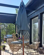 Market Parasol 195 cm FLAMENCO Dark Grey_867850