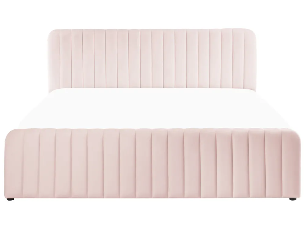 Ottoman Bed LUNAN Pastel Pink 180 x 200 cm (EU Super King)_1051482