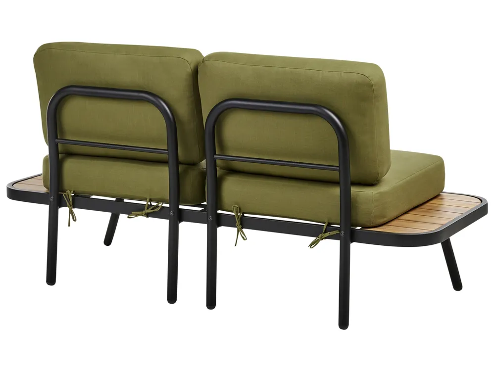 Garden Lounge Set with Table 4 Seater MINOZZO Certified Acacia Wood Olive Green_953383