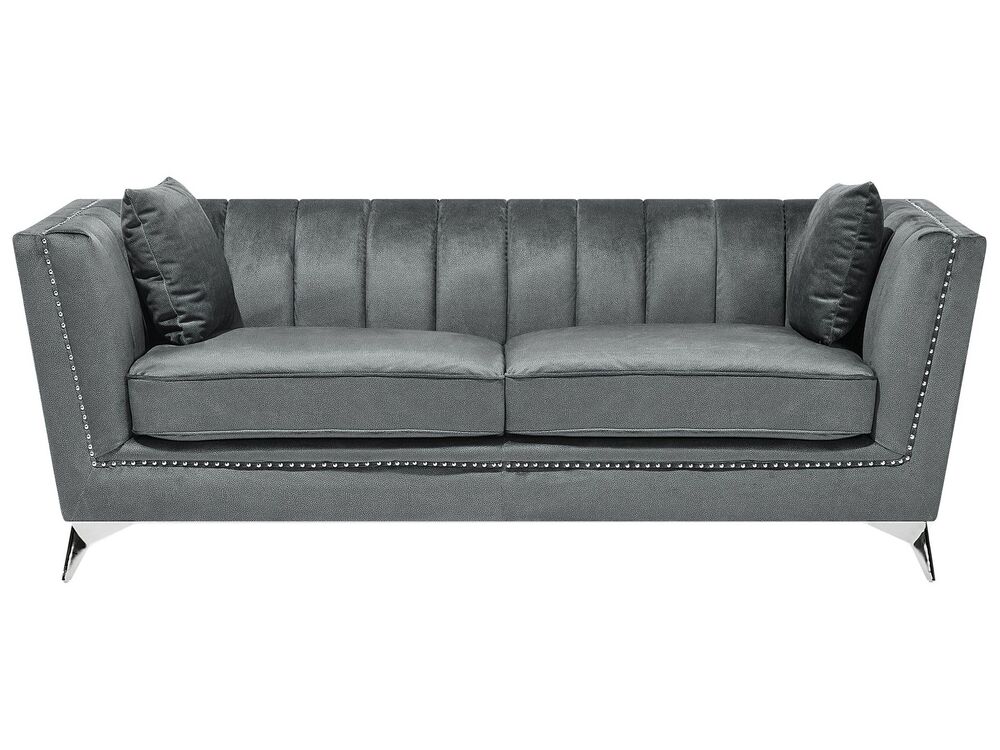 Soffa 3-sits GAULA Sammet Grå