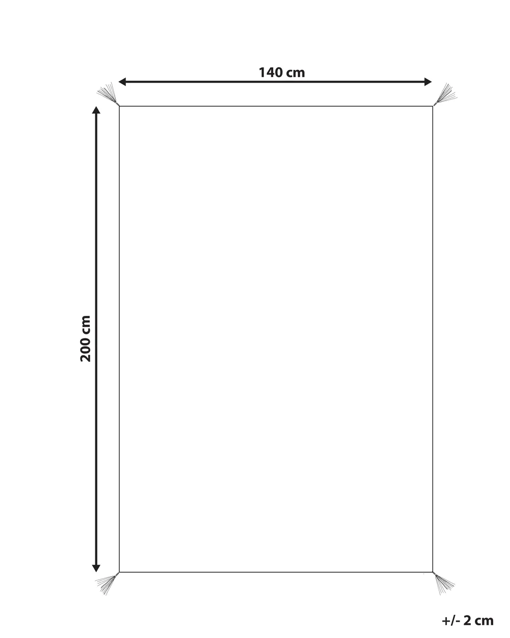 Barnmatta ZORAKAN Ljusbeige 140 x 200 cm Bomull_906961