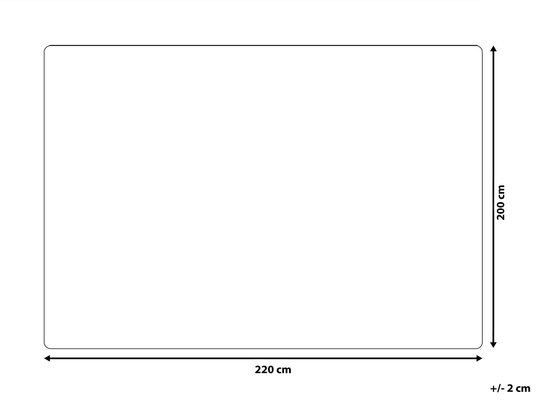 Blanket CHAAB 200 x 220 cm Light Grey_812711
