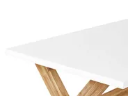 Trädgårdsmatbord OLBIA 200 cm 100 cm Betong Vit_809399