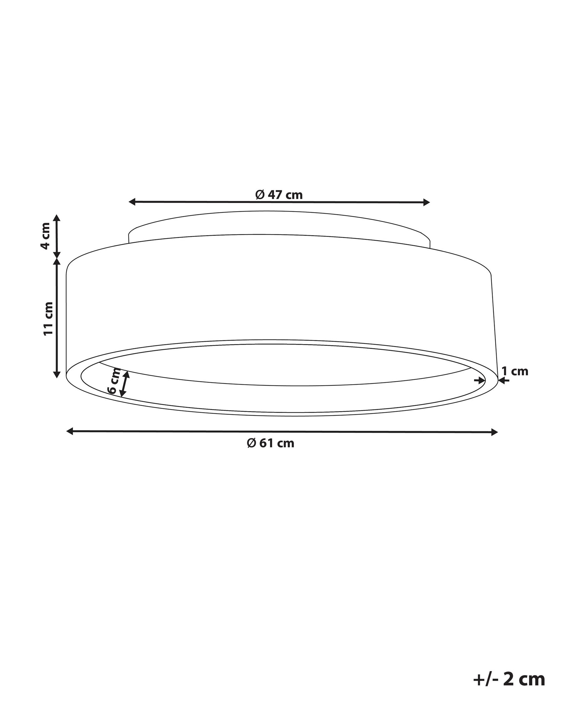 LED-taklampa DAWEI Metall Ljusbrun_824581
