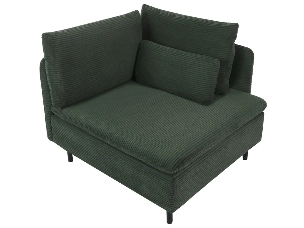 Modular Sofa 2 Seater EGERIS Corduroy Dark Green_1067120