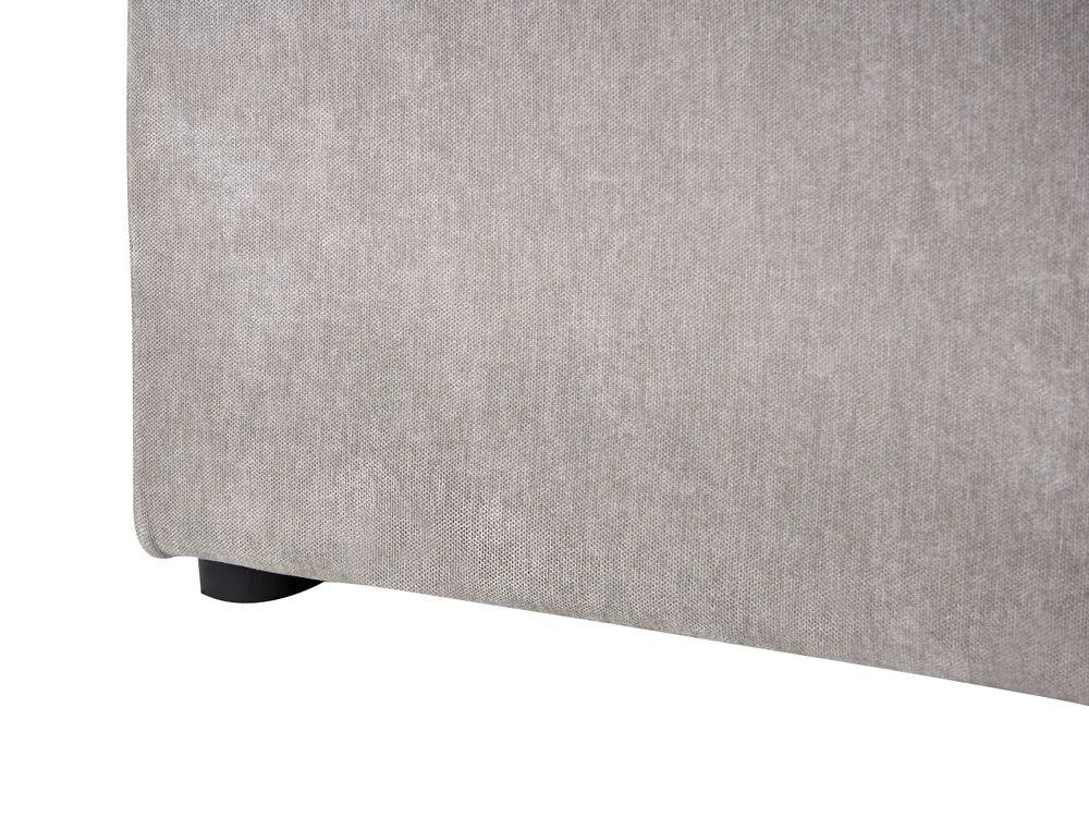 Ottoman Bed NANTERRE Chenille Taupe 120 x 200 cm (EU Small Double)_1082439