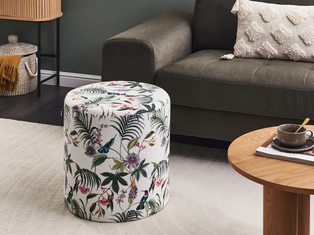 Pouffe LOVETT Velvet Multicolour