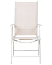 Set of 6 Garden Chairs CATANIA Metal Beige_884037