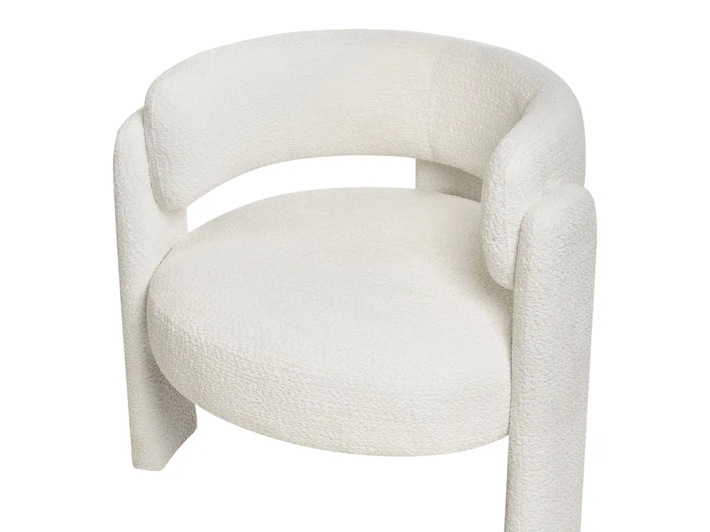 Living Room Set 4 Seater BUREA Chenille Off-White_1072815