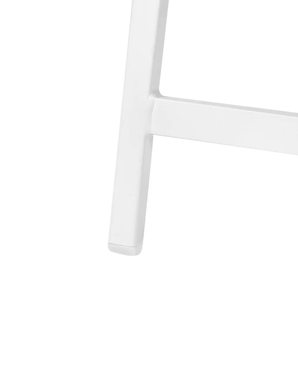 Garden Chair MARCEDDI with Footstool Metal White/ Beige_928412