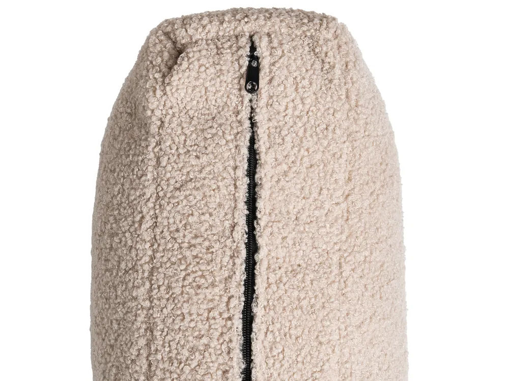 Sofa Bed 2 Seater BREKKE Boucle Beige_1068040