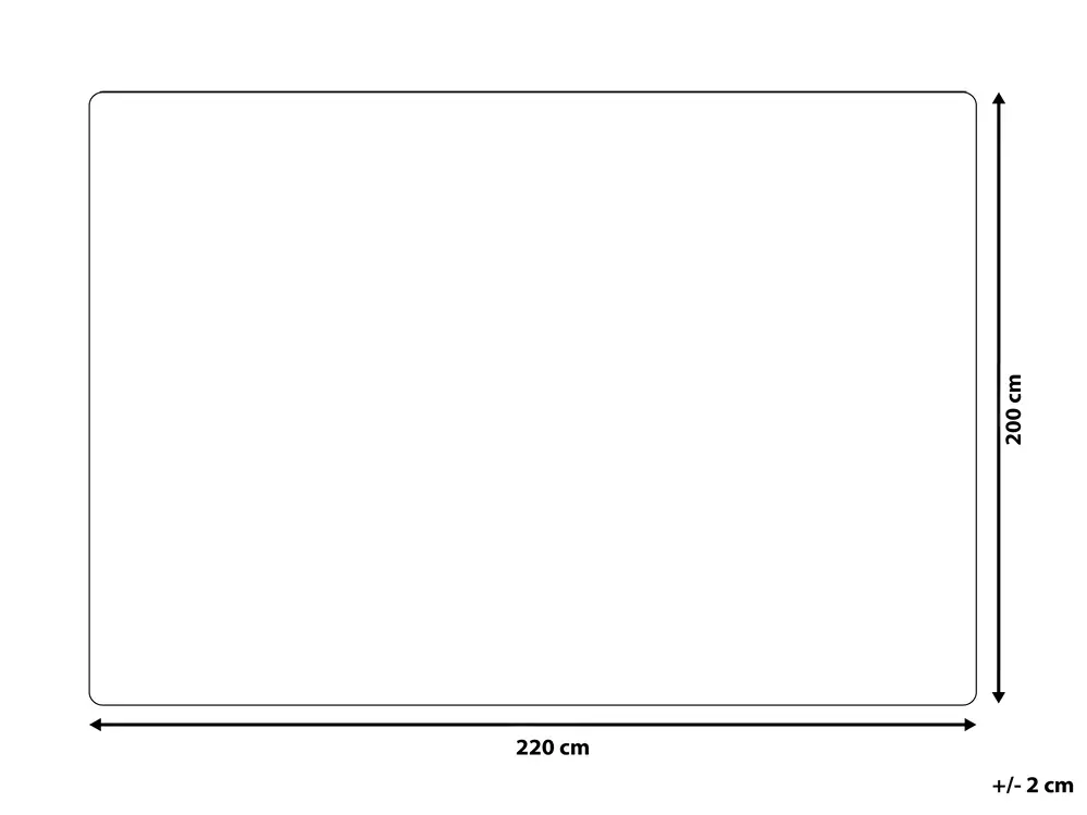 Blanket CHAAB 200 x 220 cm Light Grey_812711