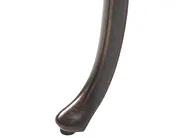 Garden Bench PIURA 88 cm Metal Dark Brown_1012082